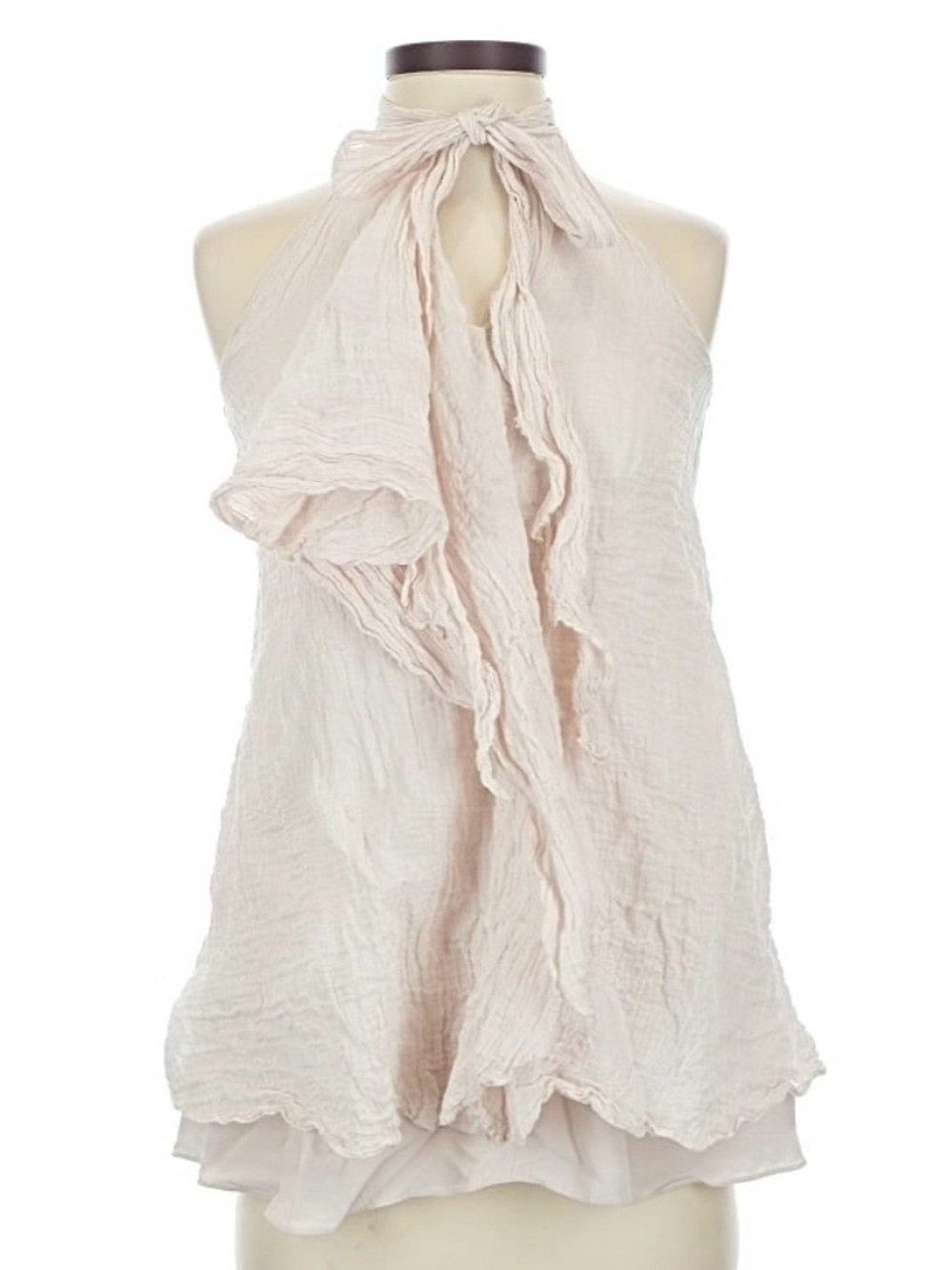 Elizabeth and James Sheer Blush Halter Top (Send Offer!)